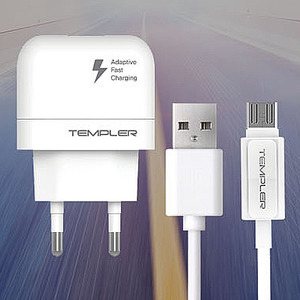 [템플러]급속 가정용충전기 5핀 USB 1PORT 9V1.67A 분리형