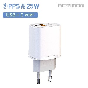 [비바워크] 가정용 초고속 PD25W 2구(C포트+USB포트) 케이블없음(MON-PD25W-CU)