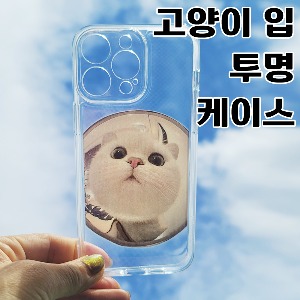 [DYG]고양이 입 투명 케이스 -아이폰15(6.1)